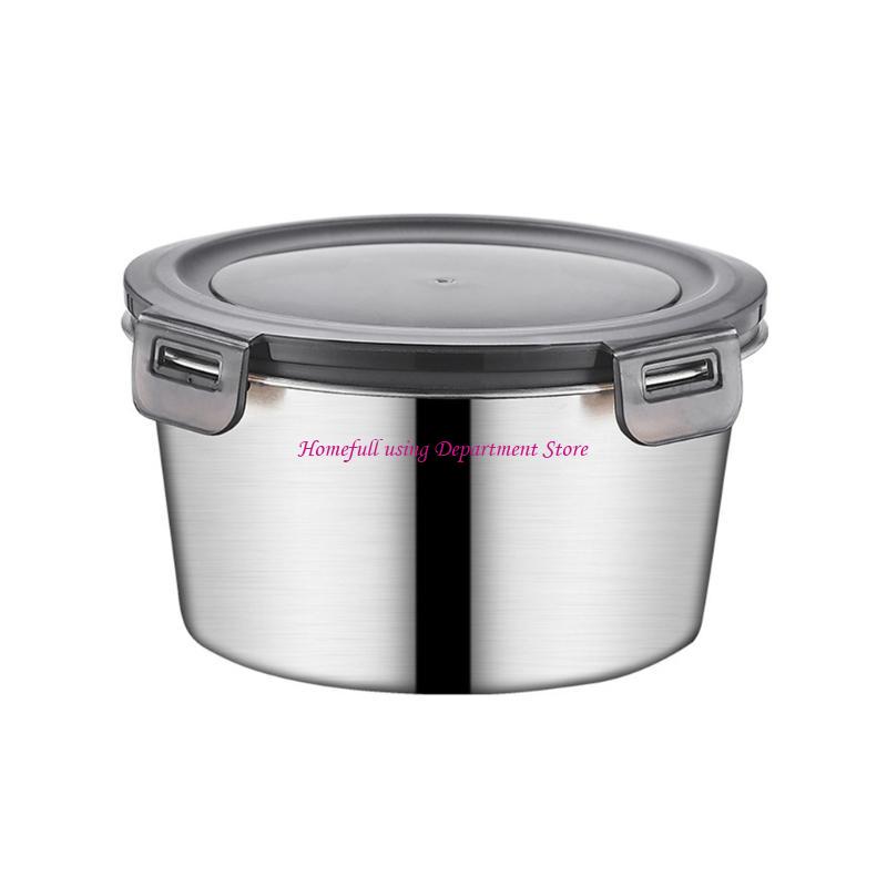 316 Edelstahl Mahlzeit Vorbereitungs Schüssel Behälter mit Luftdichtem Deckel Versiegelte Lunchbox für Picknicks und Reisen
