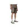 Li Ning Bad Five Letter Mid Waist Straight Casual Shorts Men Shorts Mushroom-Brown AKST751-3