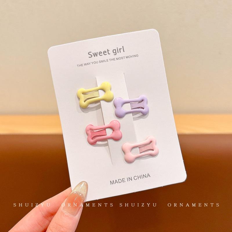 Dopamine Color Bangs Hair Clip Sideburns for Kids & Women - Duckbill Hairpin Headwear