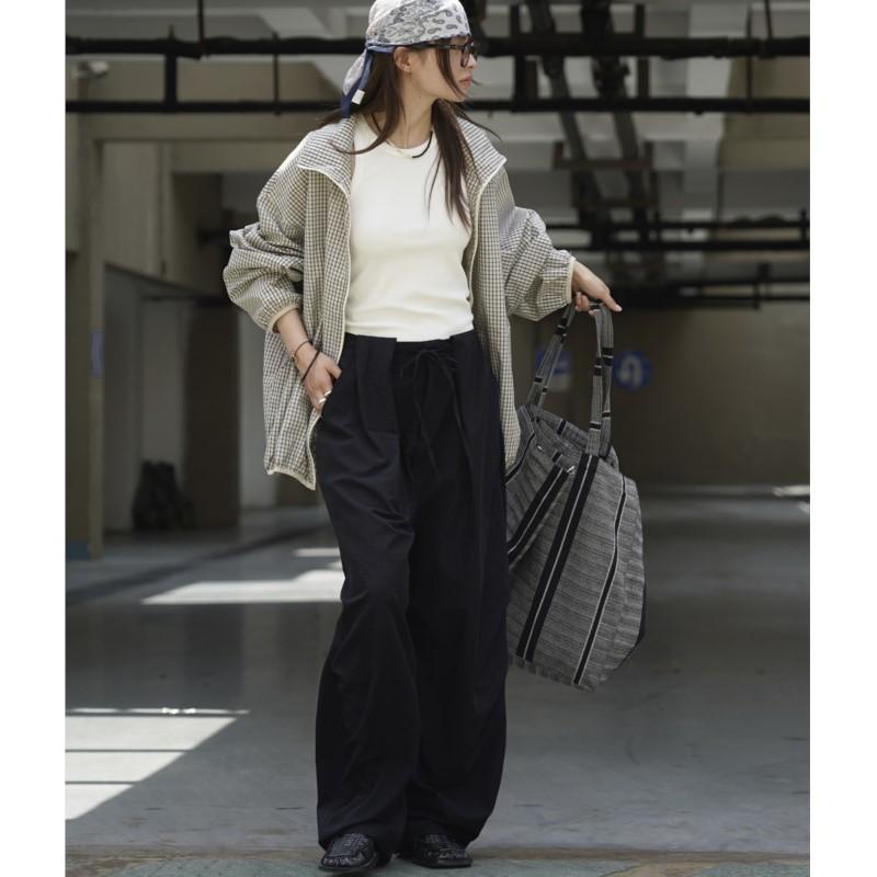 Johnature Autumn American Casual Shirring Casual Harem Women Pants Loose Simple Workwear Versatile Trousers