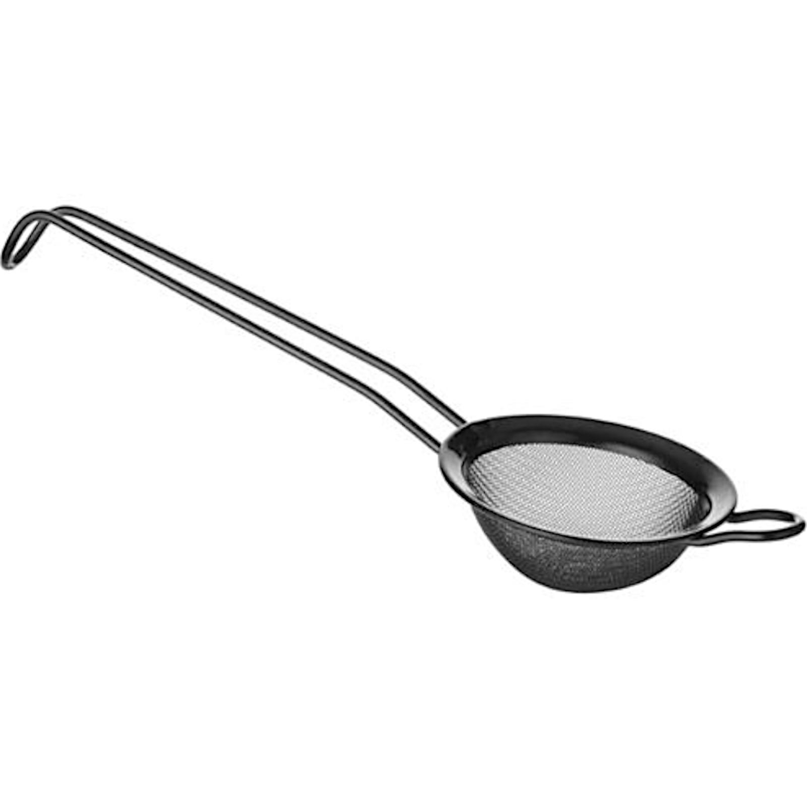 Barsieb für Cocktails, Stahl, Durchmesser 75 mm, schwarz