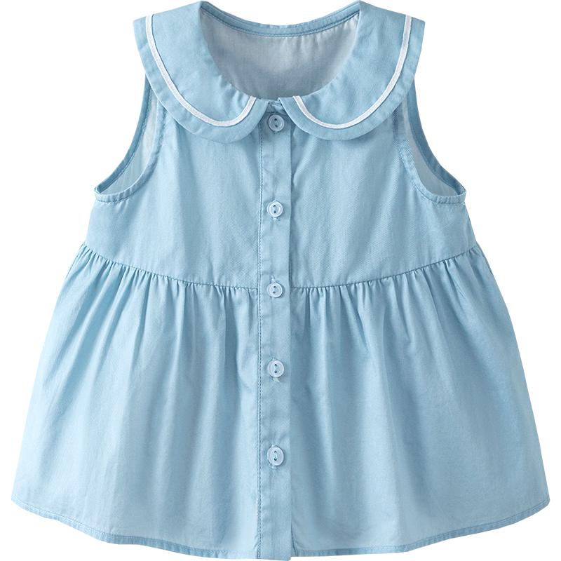 

Minibala Girls Nautical Cotton Sleeveless Blouse 130