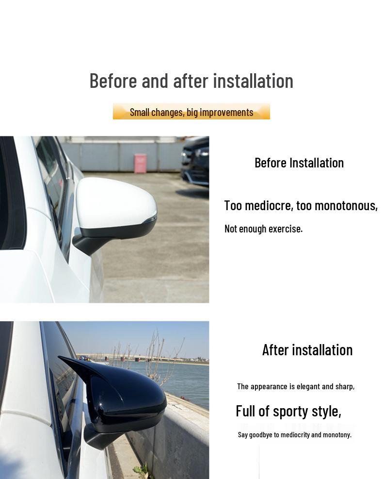 Mercedes-Benz A/C/E-Class GLC Horn Rearview Mirror Shell & W206 Mirror Cover, CLA Decoration