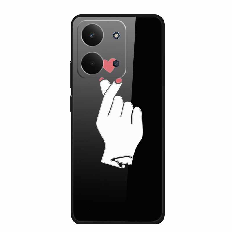 

Tempered Glass Case For Xiaomi Redmi 15C 4G 2025 Phone Case Soft Bumper Hard Glass Back Cover For Redmi 15C Case 15 C Redmi15C Redmi 15C 4G