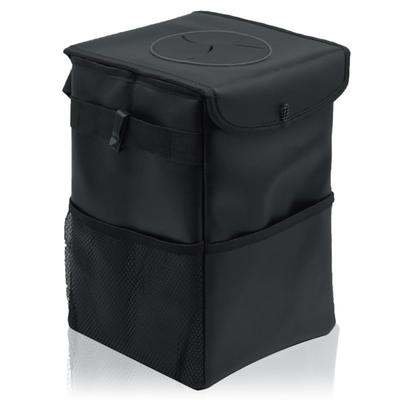 LAB Car Trash Can and with Car Trash Convenient Car Accessory [AP Official] [Waterproof Worry-Free] Spill-Resistant Lid, Can, (Oxford Cloth, Large)