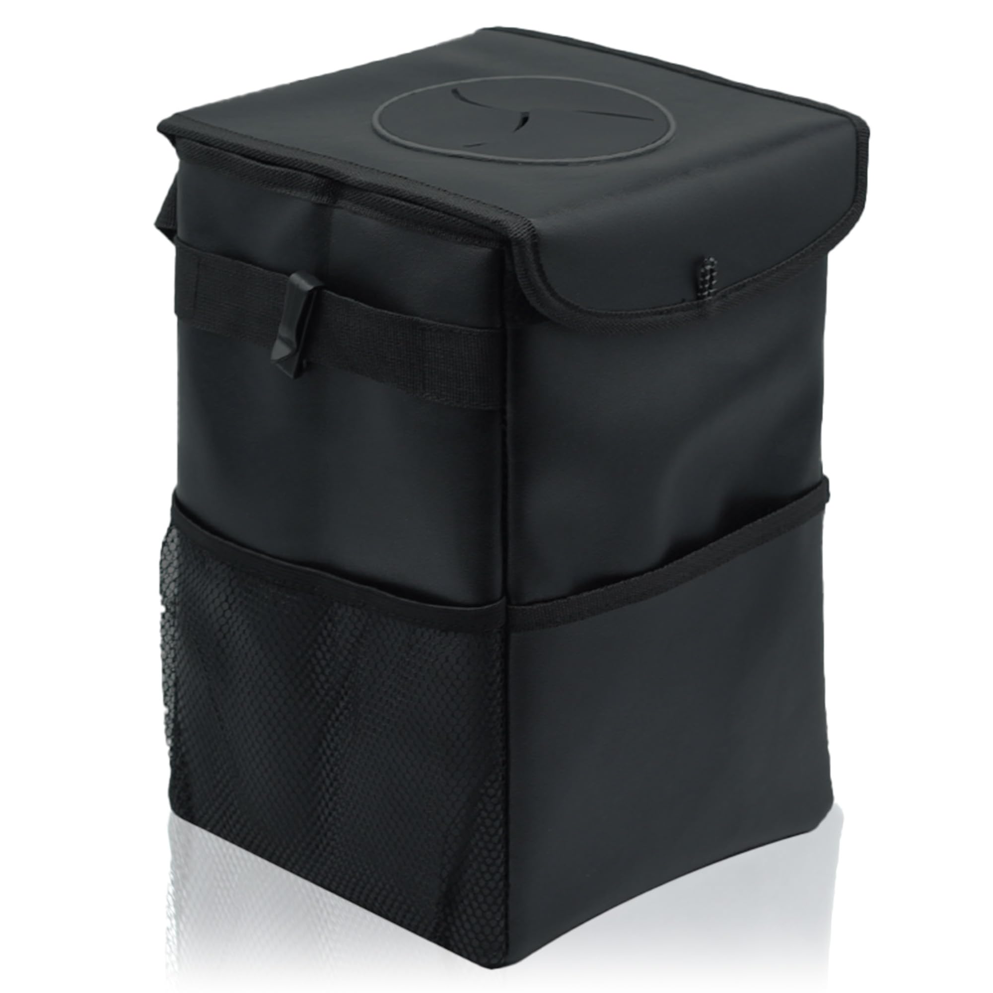 

LAB Car Trash Can and with Convenient Car Accessory [AP Official] [Waterproof Worry-Free] Spill-Resistant Lid, (Oxford Cloth, Small) чёрный