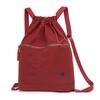 Lightweight Drawstring Pocket Solid Color Sports Backpack Women's Large Capacity Fitness Drawstring Backpack