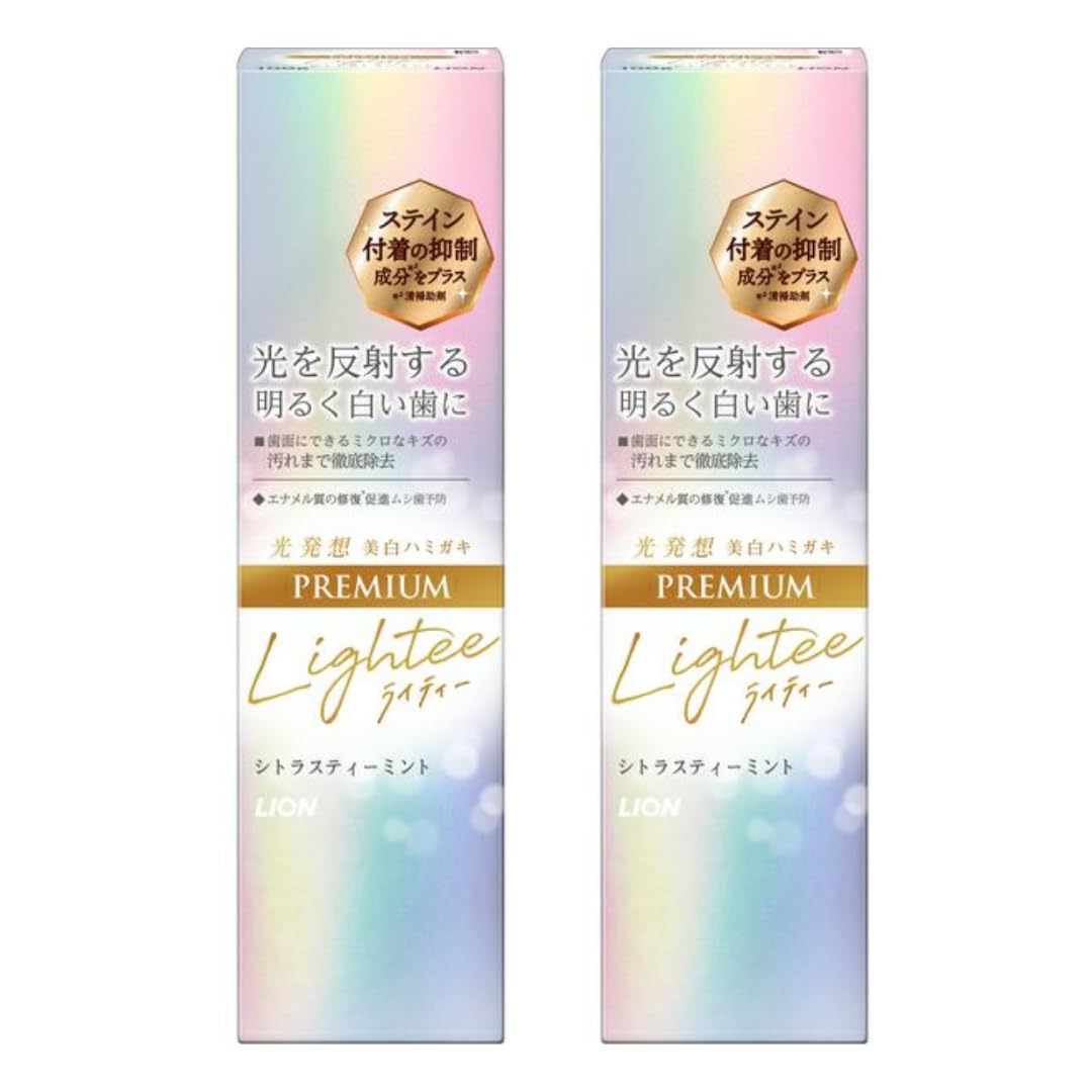 

[Set of 2] Lighty Toothpaste PREMIUM 100g Toothpaste Whitening Toothpaste Quasi-drug Comes with a bonus