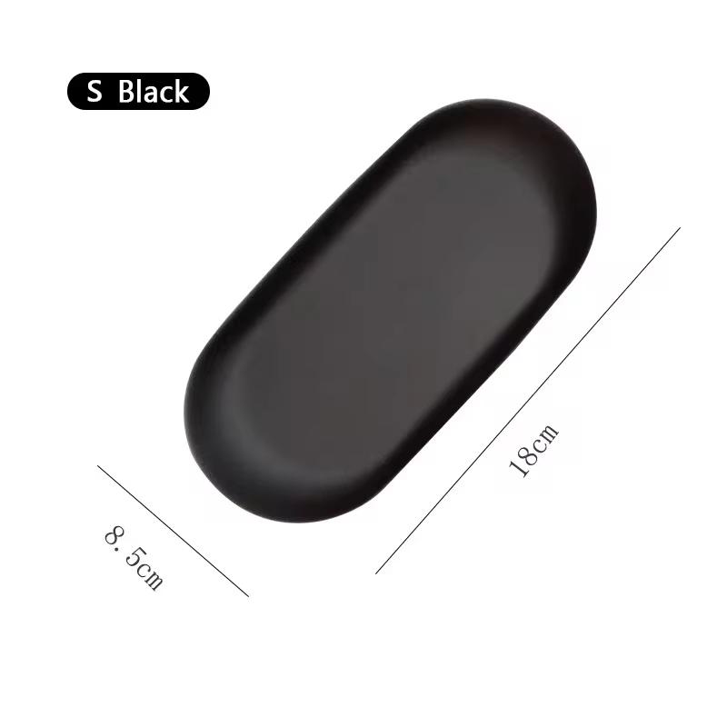 Nordic Gold Oval Plate Jewelry Box Key Tray Stainless Steel Metal Multi-functional Creative Fruit Dried Fruit Storage Tray