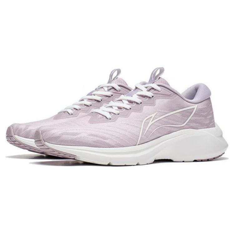 New LiNing YunQue Slip Resistant, Abrasion Resistant, Breathable Low top Running Shoes Women's Pink Purple ARST034-4