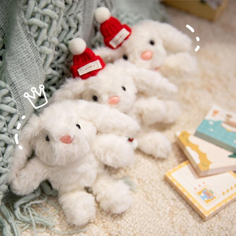 Toy Rabbit Plush Bag Pendant Cute Plush Backpack Ornament Christmas Keychain
