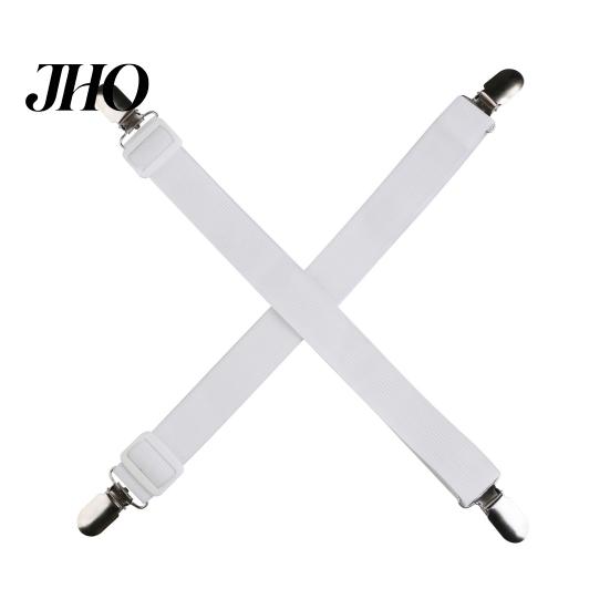 Bed Sheet Fixing Clip 2Pcs Adjustable Elastic Clips Anti-slip Multipurpose Sofa Holder Cushion Mattress Cover Straps for Bedroom Grippers