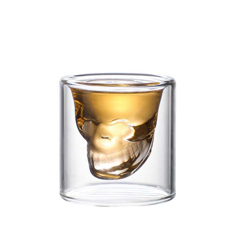 Double-Layer Skull Glass: Irregular Coffee, Cocktail, & Wine Cup
