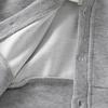 Boys Soft Faux Two-Layer Cardigan Jacket - Hoodless Open Front Coat for Spring and Fall