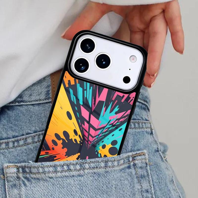 Colorful lines Abstract Graffiti art Phone Case for iPhone 16e 15 14 13 12 17 Pro Max Plus Air 17pro Cover Coque