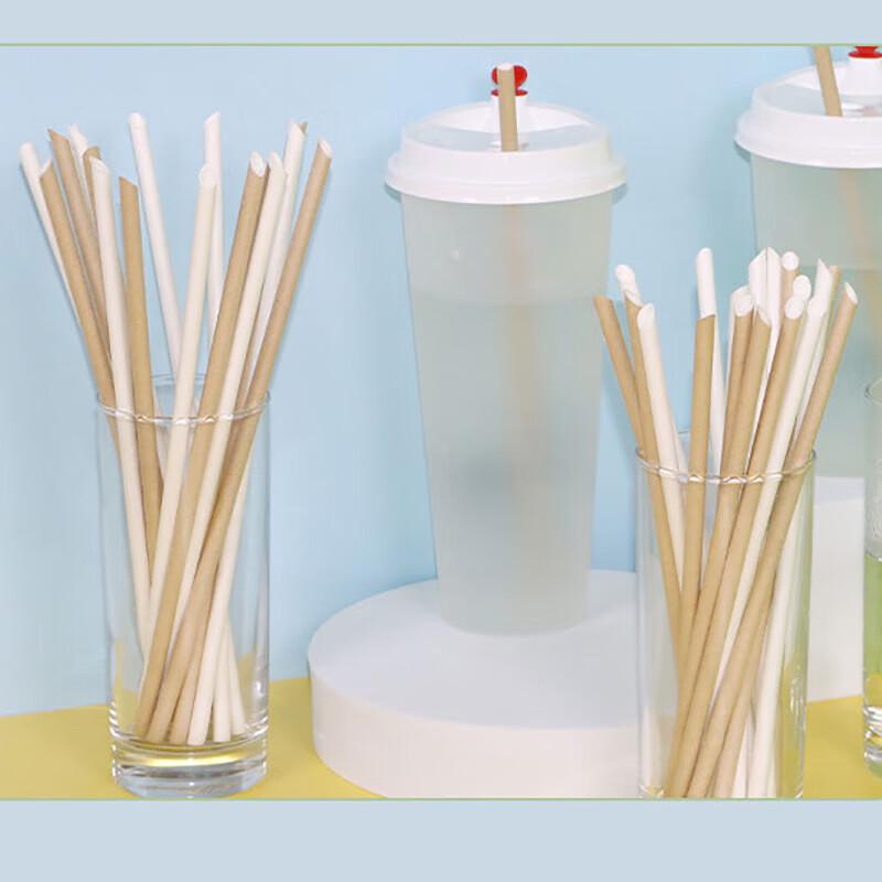 

Pabei Individually Wrapped Angled Paper Drinking Straws