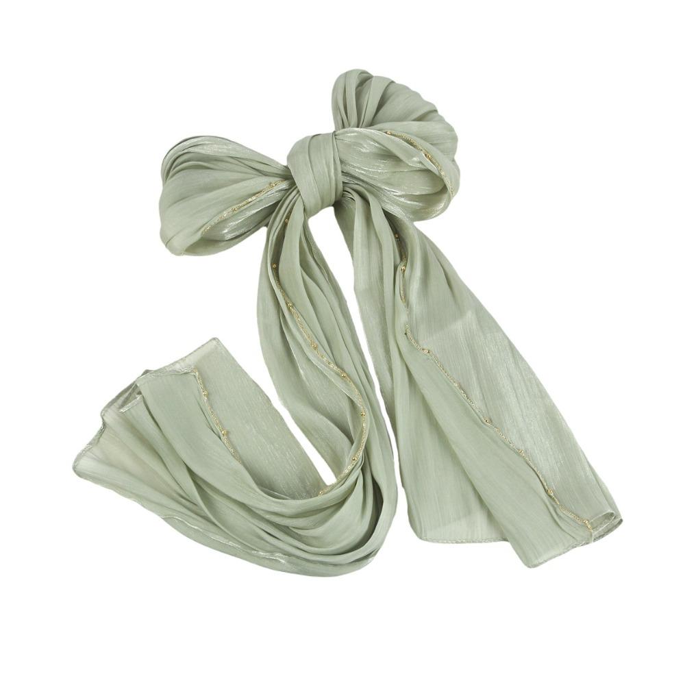 Long Ethnic Style Scarf Beads Chain Wraps Shawl Luxury Islamic Turban  Daily