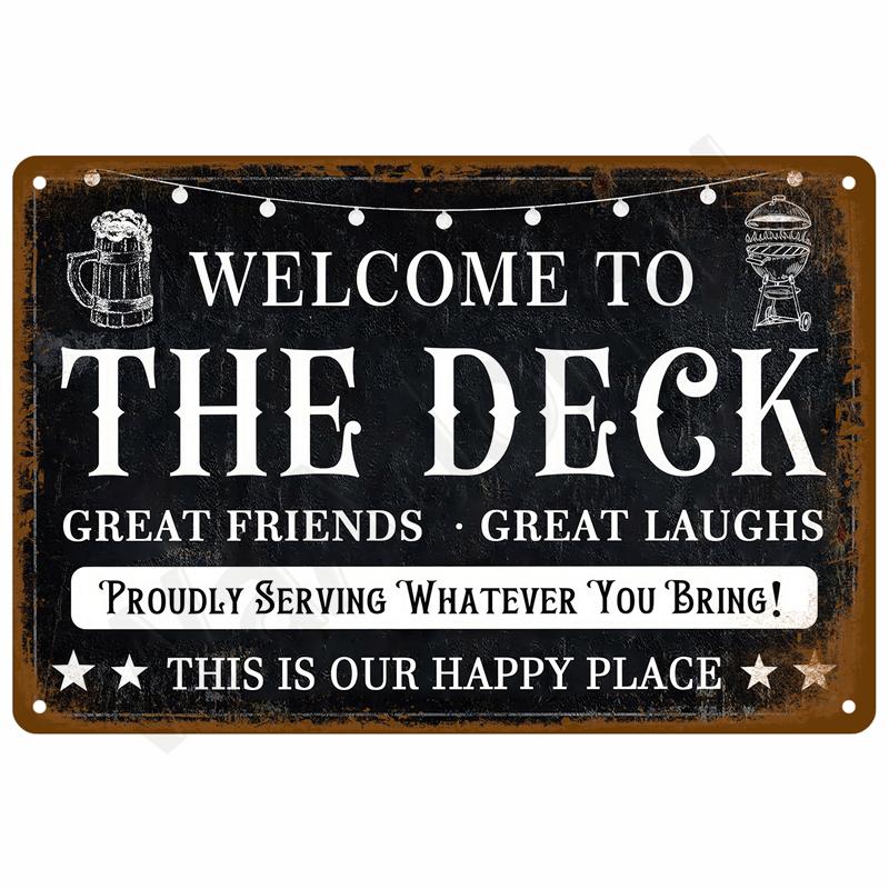 Retro Metal Sign Wall Art Mural Aesthetic Room Home Decor Items Poster Vintage Metal Plate Garage Decoration Tin Sign Plates Bar