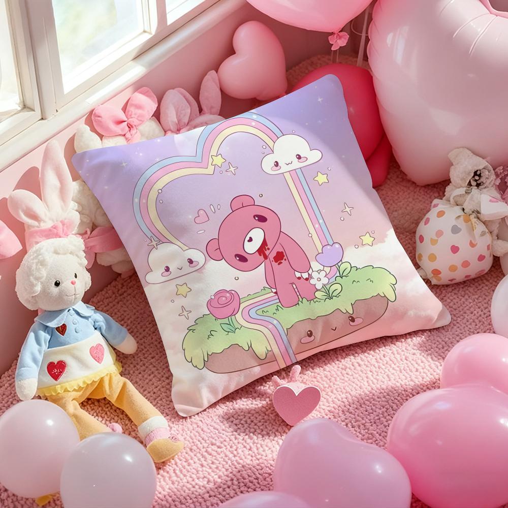 Cartoon G-gloomy Bear Cushion Cover Pattern Printed Pillowcase for Living Room Sofa Cushion Cover & Bedroom Decor