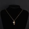 Year Star Moon Necklace Women'S Light Luxury Premium Sense Commuter Inlaid Pearl Pendant Clavicle Chain