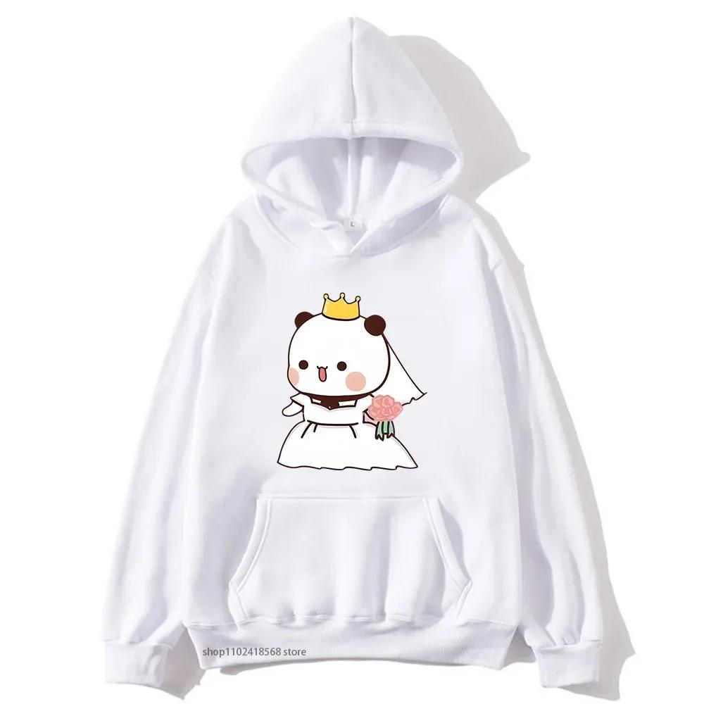 Marriage Bubu Dudu Panda Baby Bears Hoodies Women Couple Sweatshirts Kawaii Girl Boy Clothing Y2k Pullover Unisex