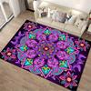 Colorful Mandala Pattern Carpet with Pink and Purple Floral Design Suitable for Use As an Anti-slip for Living Room Bedroom Sofas