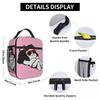 Mafalda Wearing Sunglasses Thermal Insulated Lunch Bag for Picnic Kawaii Portable Bento Box Men Women Thermal Cooler Lunch Boxes