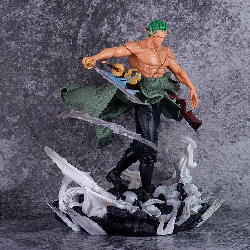One Piece Figure Large Special Effects Scene One Knife Flow Ghost Eye Sauron Double Head Statue Animation Periphery Birthday Gift