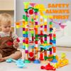 Joyfy 236 Pcs Glowing Marble Run with Motorized Elevator Construction Building Blocks STEM Educational Toys Set for Kid Ages 4-8