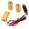USB 5V2A To LR14 C Dummy Battery Power Cable Cord Replace 3pcs LR14 C Batteries