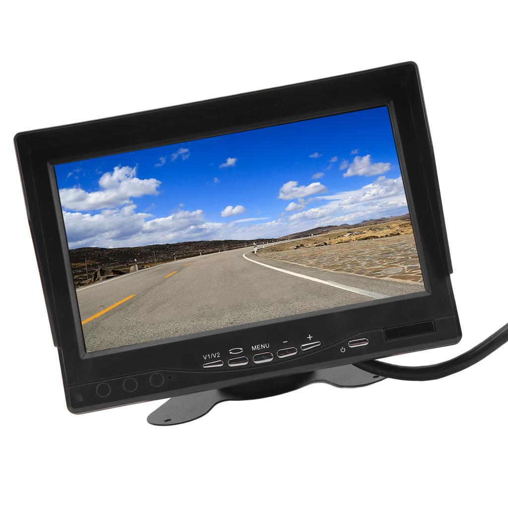 RV 7in Rear View Monitor Kit IPS Screen 16:9 PAL NTSC Systems Parking Reverse Backup Camera for Truck Trailer Camper