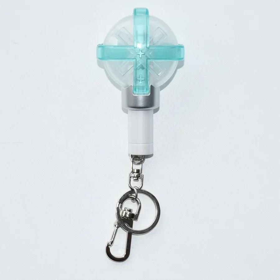 Latest TXT Mini Light Stick Keychains Ingenious Stretchable Lights Keyrings Bag Pendant Key Tings Fans Collections Gifts