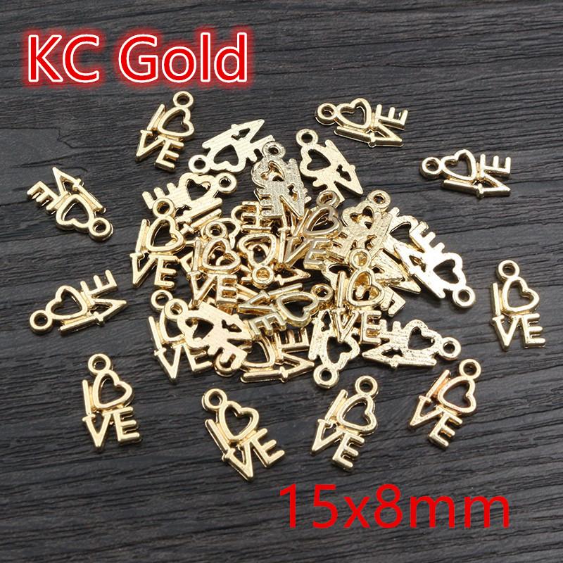 100pcs Charms Star Heart Pendants Antique Pendant fit,Vintage Tibetan Bronze Gold Silver color,DIY For Bracelet Necklace