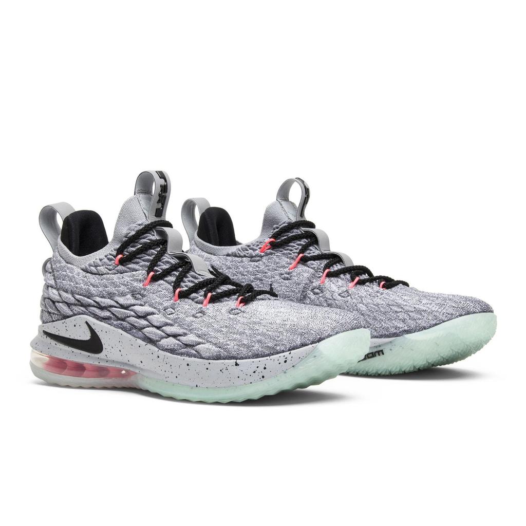 Nike Lebron 15 Low EP 'Melon' (Unisex) Cool Grey / Black-Teal Tint-Sunset Pulse Basketball Shoes AO1756 005