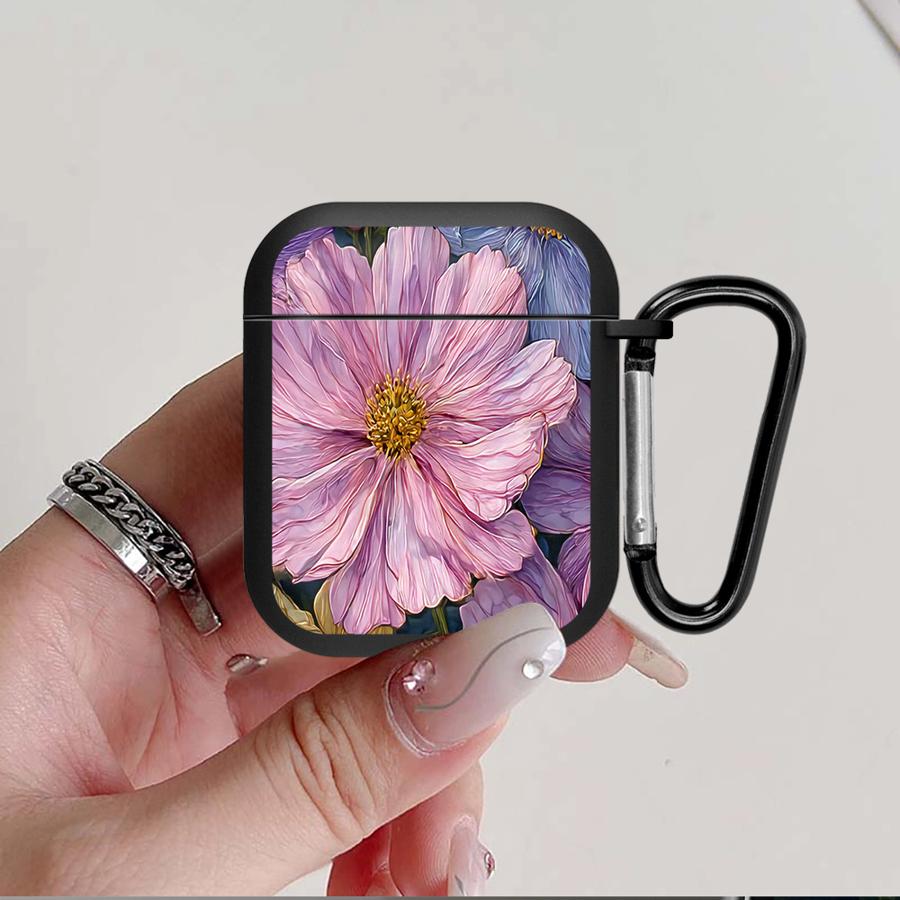 Case For Airpods 4 Pro3 2 3 Pro 1 Pro2 Earphone Cases Cover Richly Colored Peony Flowers
