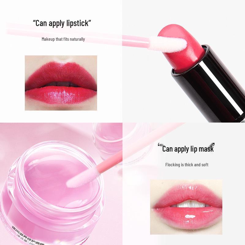 50/100-Pack Boxed Disposable Flocked Lip Brush Wands - Portable Lip Gloss, Lipstick, Lip Liner, & Lip Mask Brushes