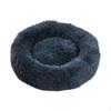 Dog Bed, Calming Pet Plush Cat Removable Cleanable Cover, AllSeason Comfort Dark Gray 40cm