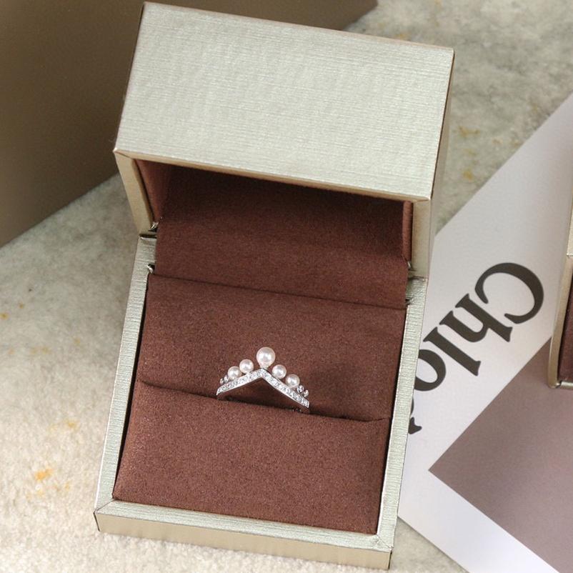 2023 Popular Brand Vintage Women's Rings Luxury Jewelry for Women Designer Rings Fine Quality Fashion Party Classic Pearl Rings