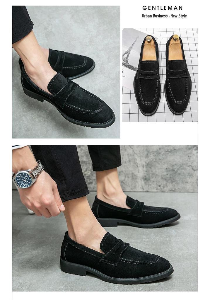 Men's Suede Matte Loafers - Autumn Business Casual Slip-on Driving Shoes
