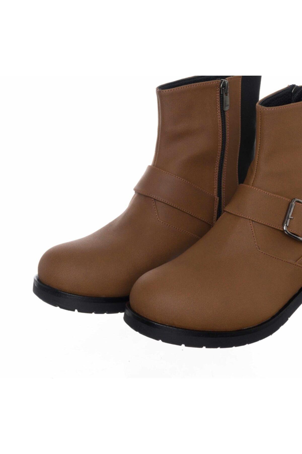 

Women s Plus Size K186-4 Brown Nubuck Elastic Large Boots 40