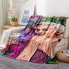 1PC Marilyn Monroe  Print FlAannel Blanket, High quality Comfortable for All Seasons, Home Decor, Warmth and Comfort