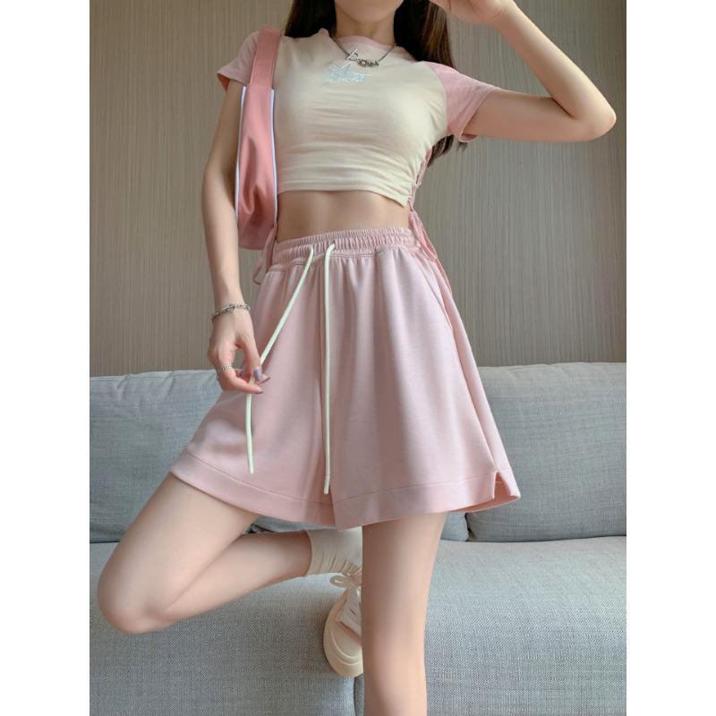 High-waisted Sports Baggy Shorts Casual Slimming Pants Women