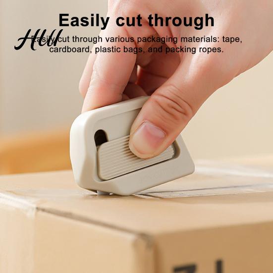 Quick-release Blade Cutter 2Pcs Mini Magnetic Unboxing with Safety Ceramic Blades Auto-Retract Safe And Reliable Box Grooves Opener for Cardboard