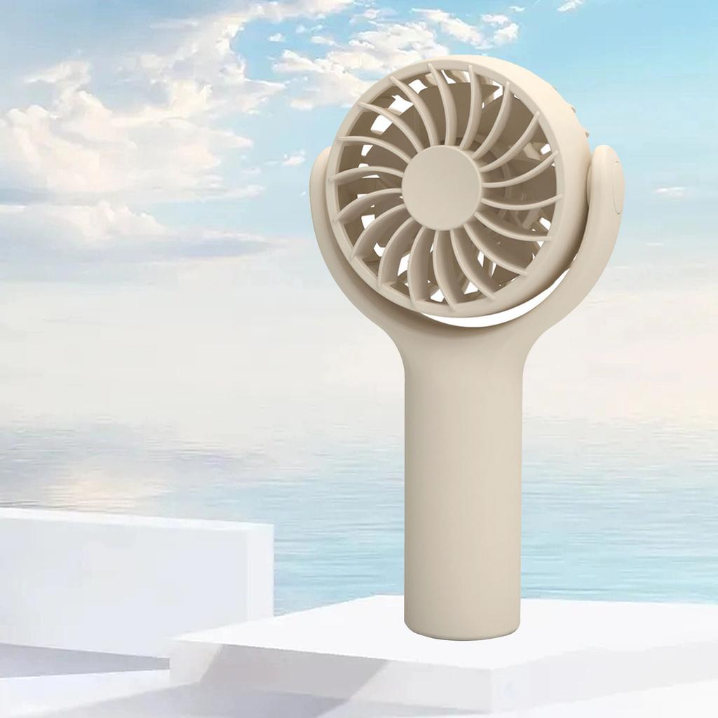 Mini Handventilator Multifunktion Leise 3 Geschwindigkeiten Einstellbar Starker Wind Tragbar Kleiner Tischventilator für