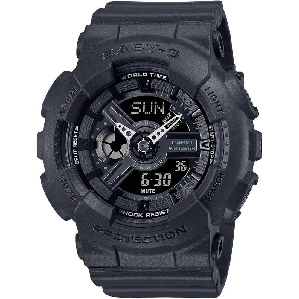 Casio Baby-G BA-110XBC-1A Watch Digital Display Waterproof Black Resin Band