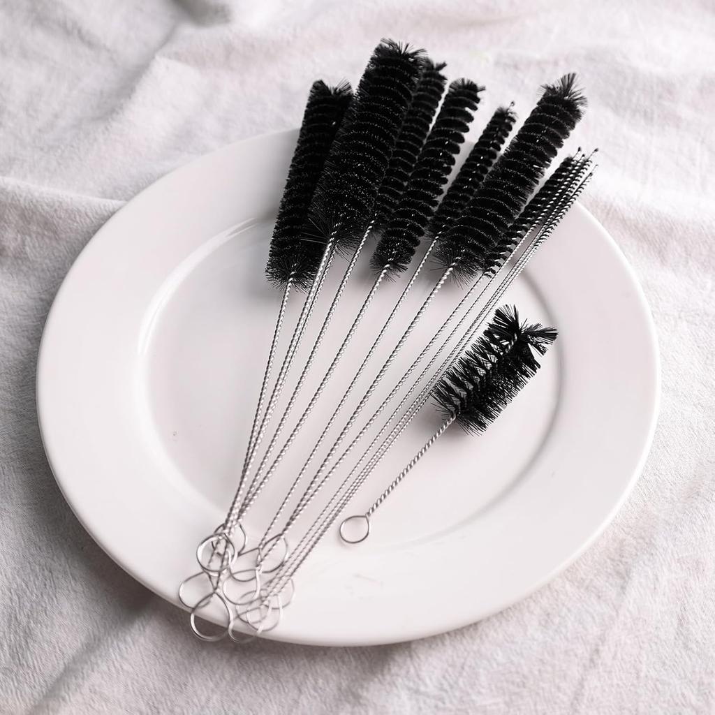 Straw Cleaner Brush, 14PCS 8.2 Inch Nylon Tube Brush Set, Bottle Cleaning Brushes for Water Bottle, Sippy Cup,Tight Spaces,Tumbler