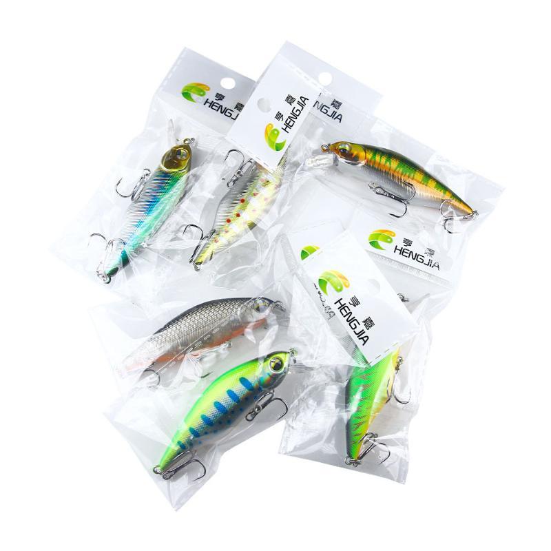 Hard Minnow Fishing Lures Lifelike 3D Eyes Sharp Treble Hooks Perfect For Freshwater Saltwater Bass Trout Fishing