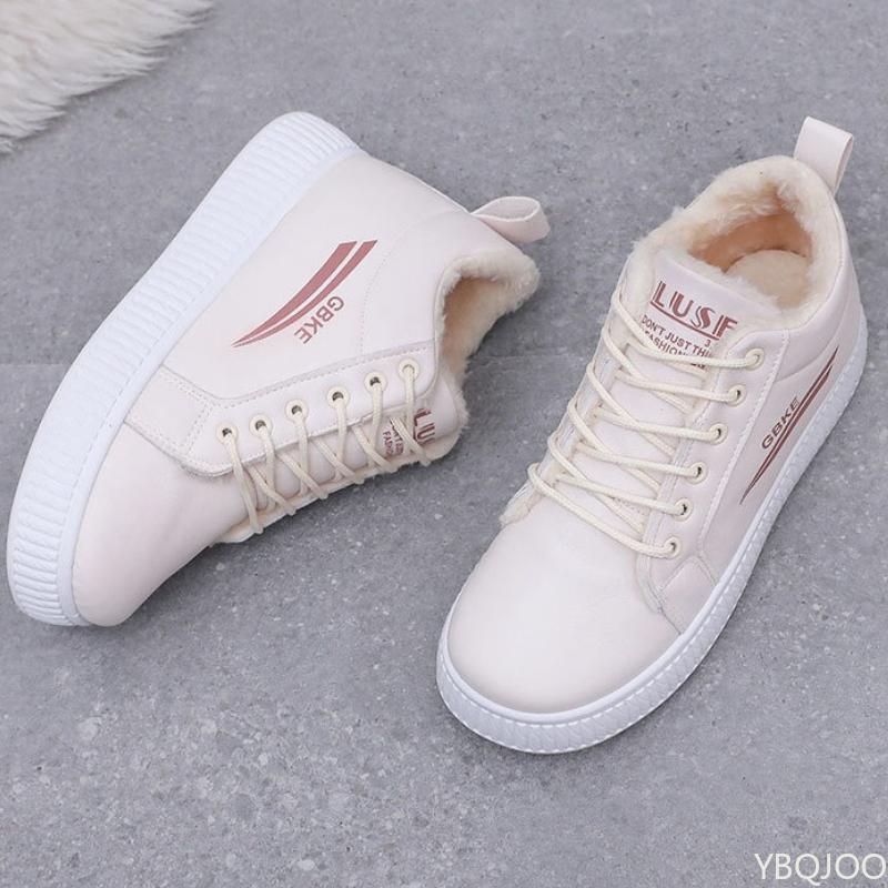 Fashionable Versatile High Top Cotton Shoes Women Thick Soled Winter New Item Warm Comfortable Anti Slip Snow Cotton Boots