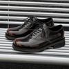 2025 New Men's Business Leather Shoes Breathable and Comfortable Fashion Trend Youth British Leather Shoes 25756-J