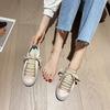 Fashion Satin White Flats Shoes Comfortable And Breathable Women New Fashion Canvas Casual Sneakers For Women's Shoes